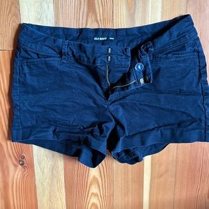 Black "pixie" shorts